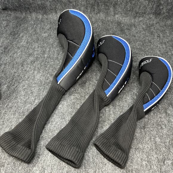 ADAMS GOLF Speedline Golf Club Head Covers 3pc 7 Wood 6 Hybrid 1 Wood - Picture 9 of 11